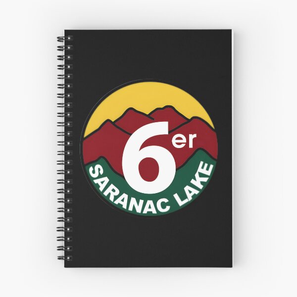 Item preview, Saranac Lake 6er - ADKs Hiking Badge (NY) designed and sold by YonderAndBeyond.