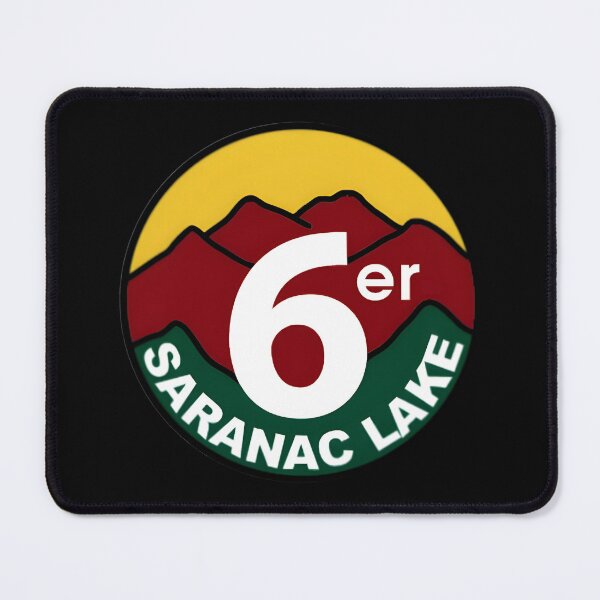 Item preview, Saranac Lake 6er - ADKs Hiking Badge (NY) designed and sold by YonderAndBeyond.