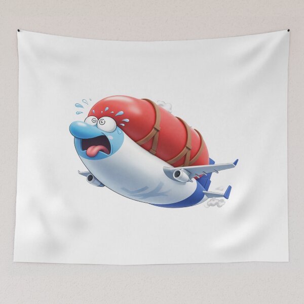 Item preview, Funny Tired Whale Shaped Oversized Cargo Plane designed and sold by Combat Skies.