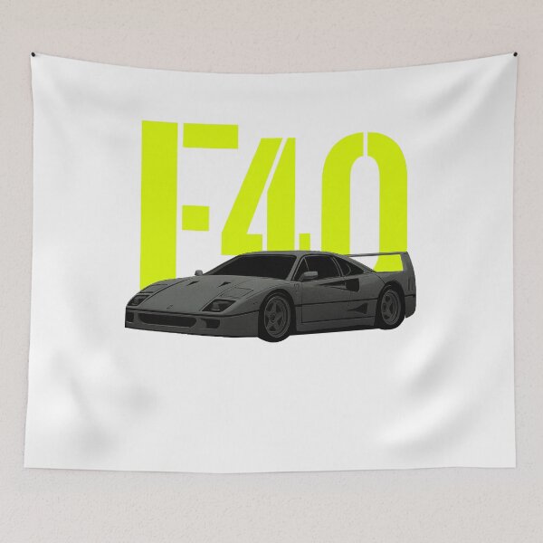 Item preview, F40 Legendary Supercar Retro Neon streetwear  Style Design designed and sold by Auto   apparel.