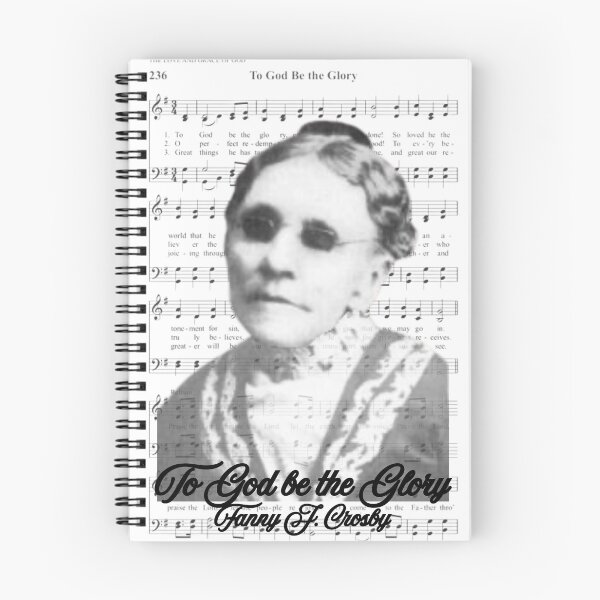 Item preview, Fanny J Crosby - to God be the Glory Hymn Art designed and sold by stella literarium.