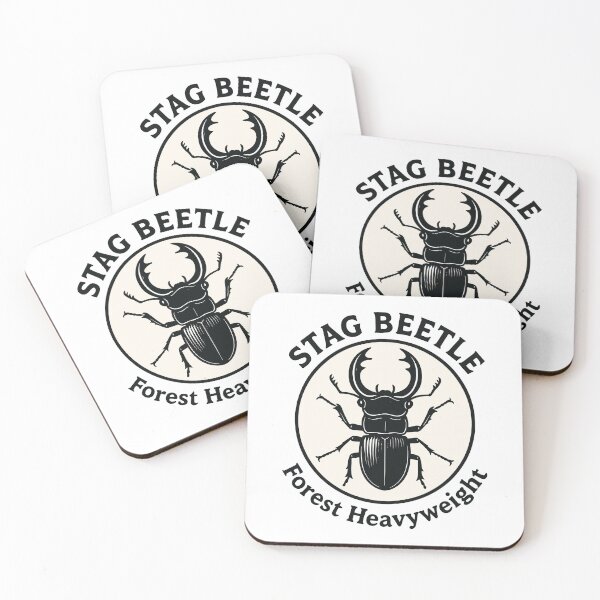 Item preview, Stag Beetle Illustration – Forest Heavyweight Insect designed and sold by WildlifeInc.
