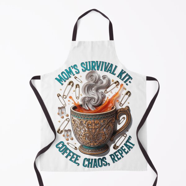 Item preview, Mom's Survival Kit Tee | Coffee Chaos Repeat Funny Mom Humor Shirt designed and sold by YMLux.