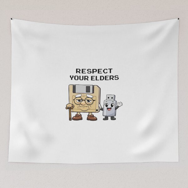 Item preview, Respect Your Elders Retro Gaming Funny Quote 2 designed and sold by WatercolourferS.
