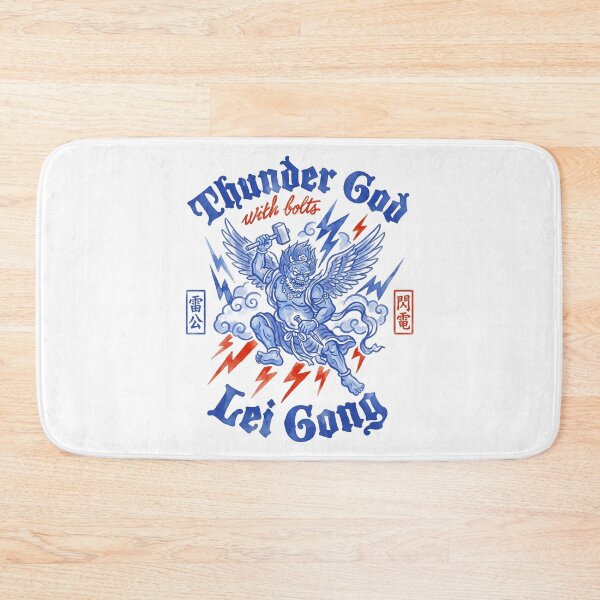Item preview, Lei Gong Thunder God With Bolts Blue Gothic Tattoo Style designed and sold by zzz888.