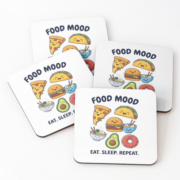 Item preview, Kawaii Fast Food Mood Patterns designed and sold by capricedefille.
