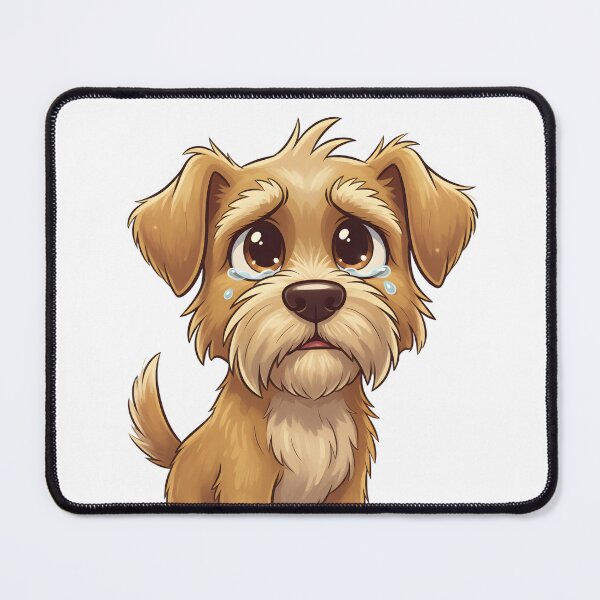 Item preview, Cute Sad Puppy Illustration – Emotional Dog Cartoon Art designed and sold by trendyart1112.