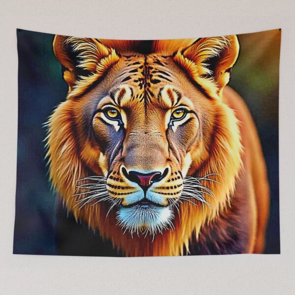 Item preview, Majestic Lion: Soul of the Wild King Art designed and sold by Health And Fitness Posts e-Store.