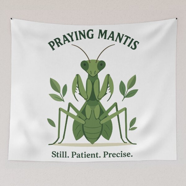 Item preview, Praying Mantis Symbol of Patience and Precision designed and sold by WildlifeInc.