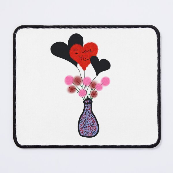 Item preview, Valentine vase of flowers and balloons designed and sold by Designs by Momma J .