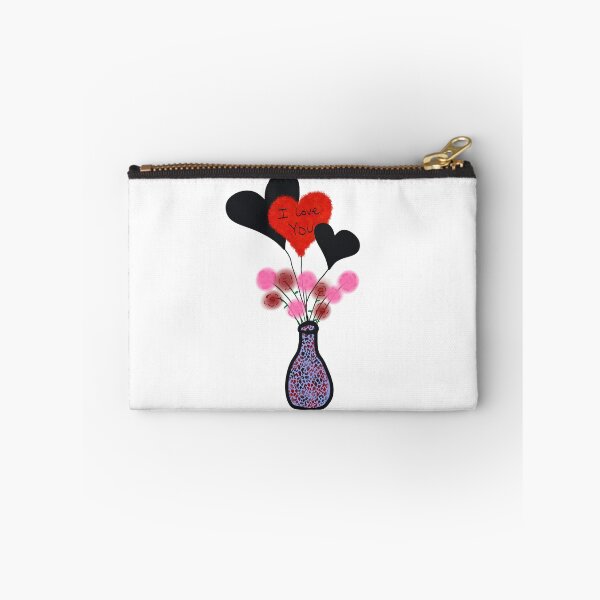 Item preview, Valentine vase of flowers and balloons designed and sold by Designs by Momma J .