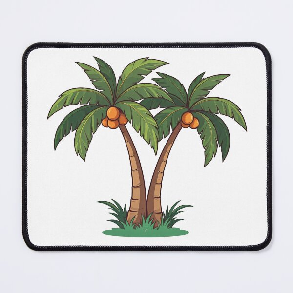 Item preview, Twin Coconut Palms in Vibrant Paradise designed and sold by Art for Every Person.