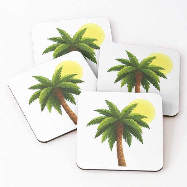 Item preview, Tropical Serenity: Palm Tree and Sun Illustration designed and sold by Art for Every Person.