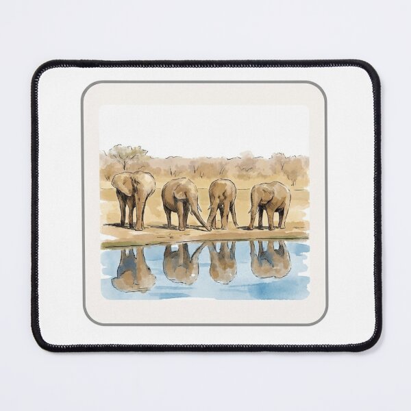 Item preview, Elephants Reflection Landscape designed and sold by ESPACE109.