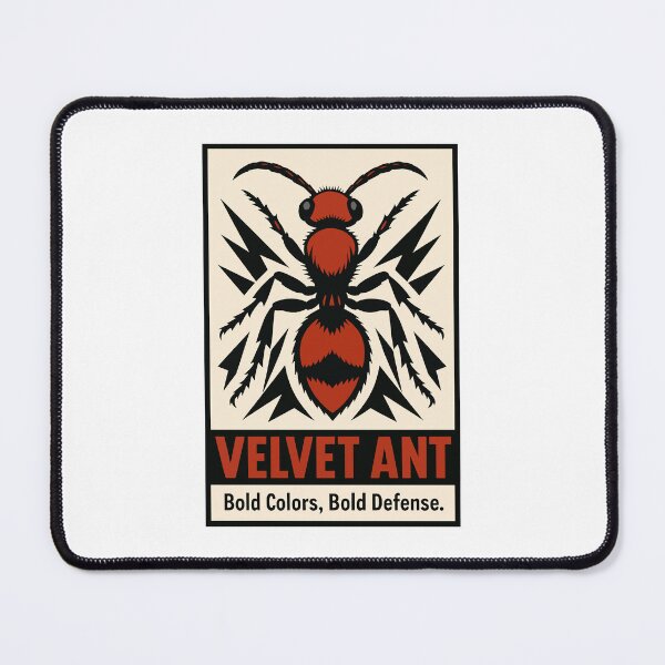 Item preview, Velvet Ant Illustration – Bold Warning Colors Insect Art designed and sold by WildlifeInc.