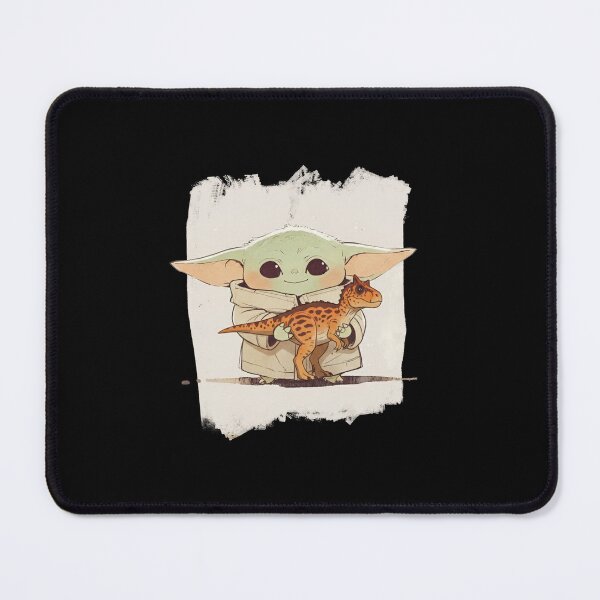 Item preview, BABY YODA WITH CARNOTAURUS DINOSAUR designed and sold by LIS AND MELIVERSO.