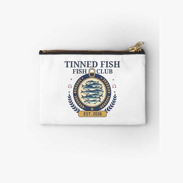 Item preview, Vintage Tinned Fish Club Retro Sardines Aesthetic Foodie Emblem designed and sold by ZuToMi.