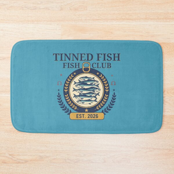 Item preview, Vintage Tinned Fish Club Retro Sardines Aesthetic Foodie Emblem designed and sold by ZuToMi.