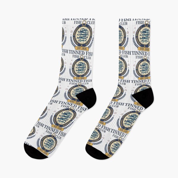 Item preview, Vintage Tinned Fish Club Retro Sardines Aesthetic Foodie Emblem designed and sold by ZuToMi.