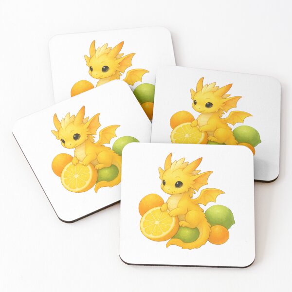 Item preview, Citrus Baby Dragon / Cute Lemon Orange Fantasy Creature designed and sold by Hatchling Hollow.