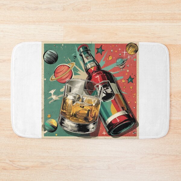Item preview, Cosmic Pour: Whiskey Dreams in Retro Orbit designed and sold by ForeverPrintsOK.