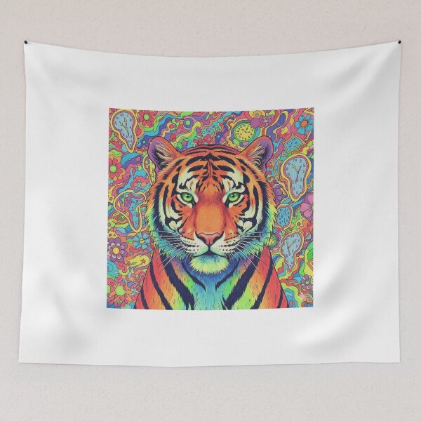 Item preview, Psychedelic Tiger designed and sold by RobertoBL.