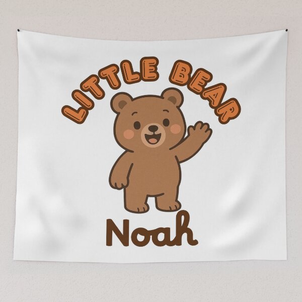 Item preview, Little Bear Noah – Cute Baby Bear Design designed and sold by OmikronStore.