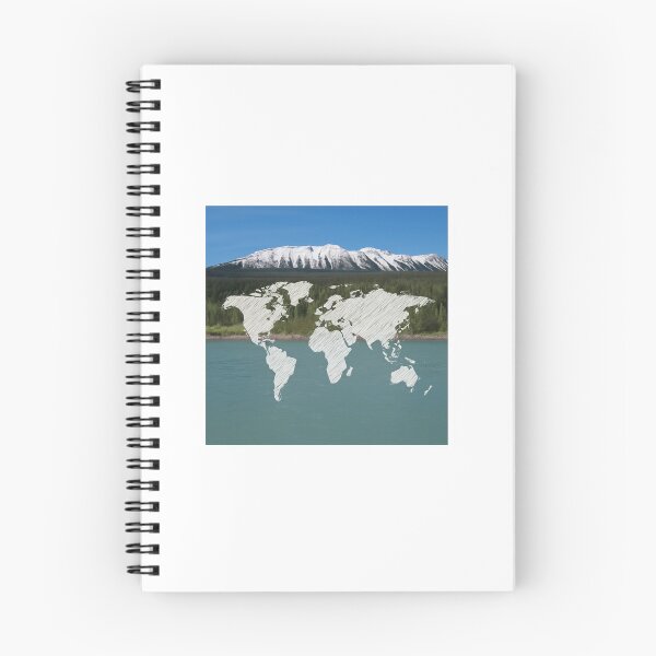 Item preview, World Map Nature Scene designed and sold by ESPACE109.