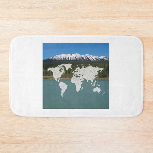 Item preview, World Map Nature Scene designed and sold by ESPACE109.