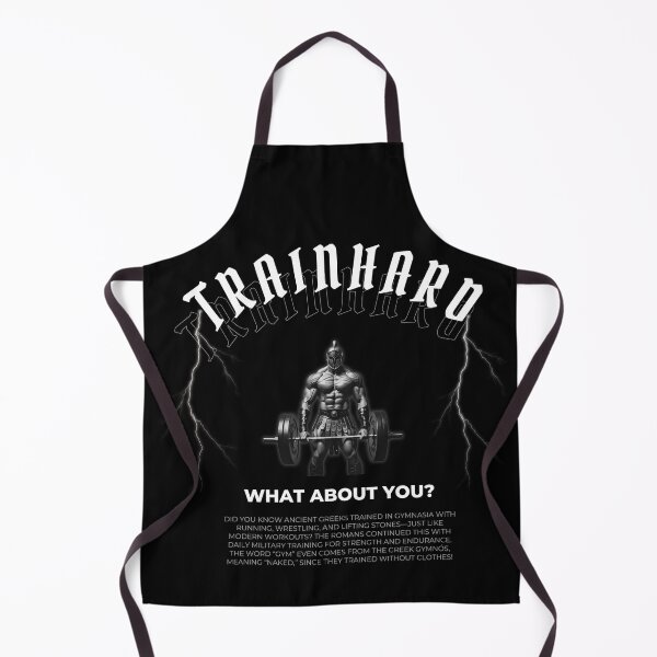 Item preview, Train Hard What About You – Spartan Warrior Gym Motivation Shirt designed and sold by TrainHardCo.