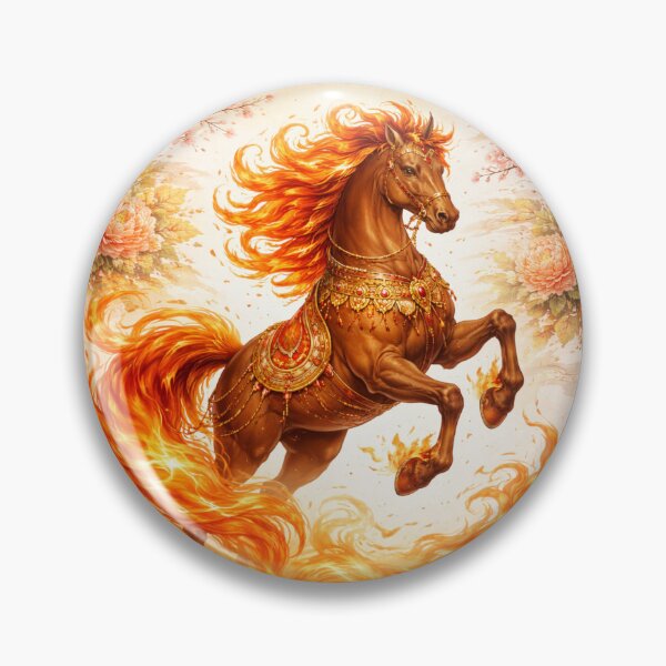 Item preview, 2026 Fire Horse – Lunar New Year Flaming Zodiac designed and sold by PunchDrop.