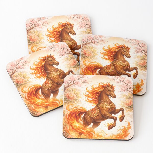 Item preview, 2026 Fire Horse – Lunar New Year Flaming Zodiac designed and sold by PunchDrop.