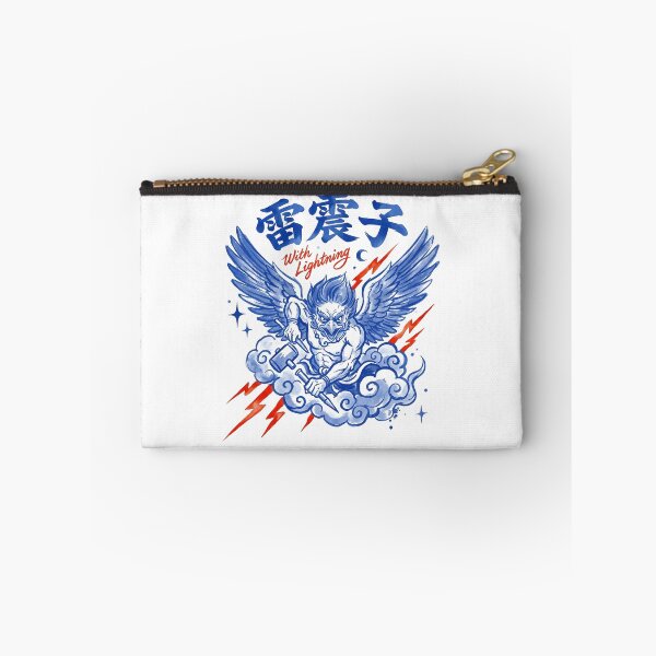 Item preview, Lei Zhenzi Thunder God With Lightning Blue Ink Art designed and sold by zzz888.