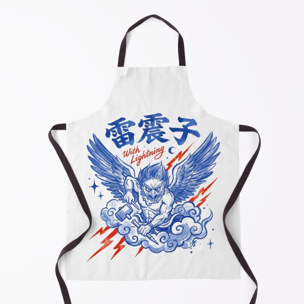 Item preview, Lei Zhenzi Thunder God With Lightning Blue Ink Art designed and sold by zzz888.