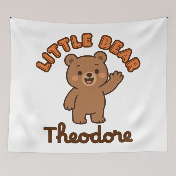 Item preview, Little Bear Theodore – Cute Baby Bear Design designed and sold by OmikronStore.