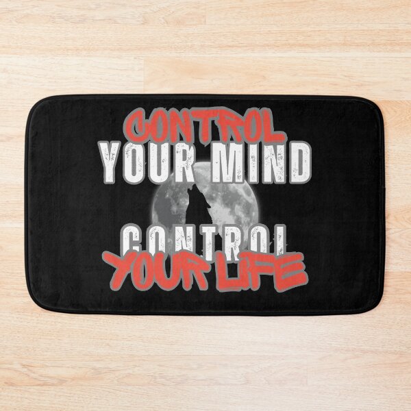 Item preview, Control Your Mind Control Your Life Wolf Motivation designed and sold by ArtVibe-Ties.