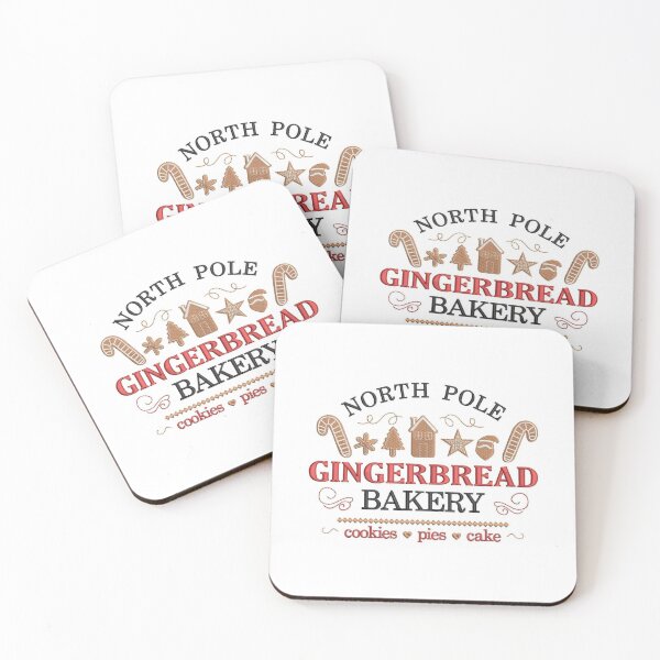 Item preview, North Pole Gingerbread Bakery Typographic Emblem designed and sold by Adronia.
