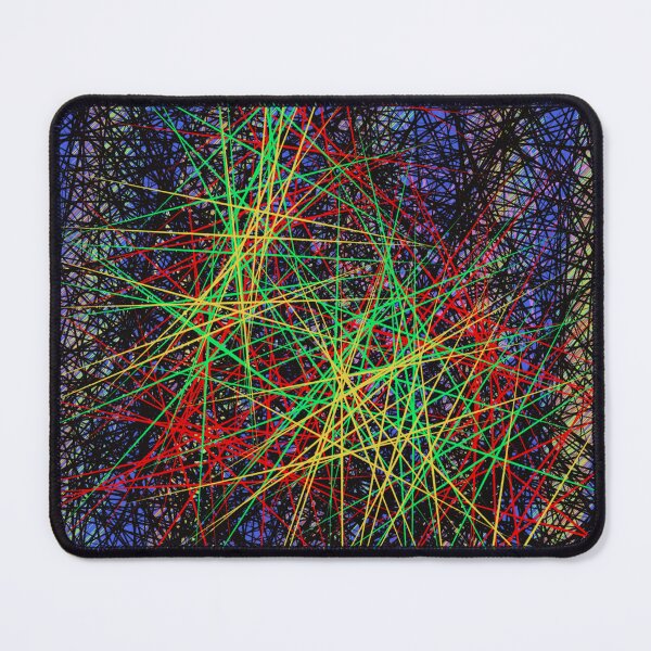 Item preview, Chaotic Energy Explosion – Vibrant Abstract Artwork in Red, Green, and Yellow designed and sold by Susanna Schorr.