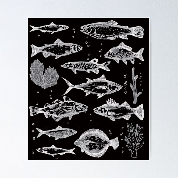 Item preview, Vintage Fish Tattoo Style, Retro Fisher, Fish For Men, Fisher, Fisher Gifts designed and sold by DesignDenDo ⭐⭐⭐⭐⭐.