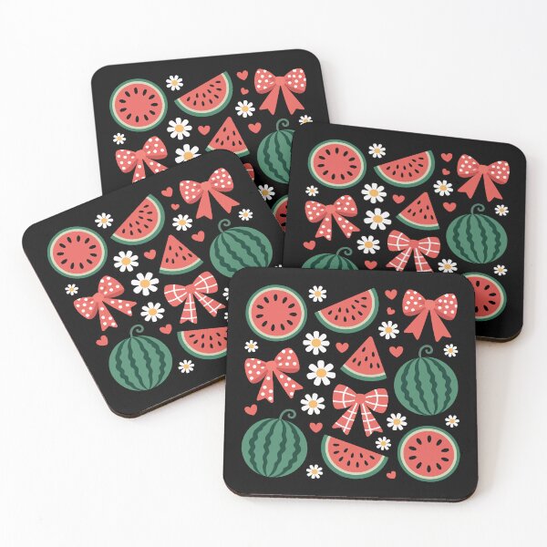 Item preview, Watermelon Pattern with Bows and Hearts designed and sold by jkrphoto.