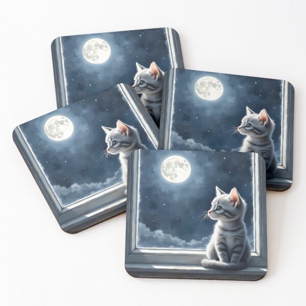 Item preview, Moonlit Kitten designed and sold by Kuky Studio.