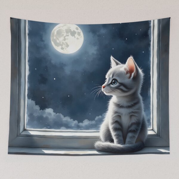 Item preview, Moonlit Kitten designed and sold by Kuky Studio.