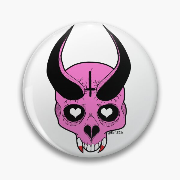 Item preview, Pink Devil Skull  designed and sold by Bat13SJx.