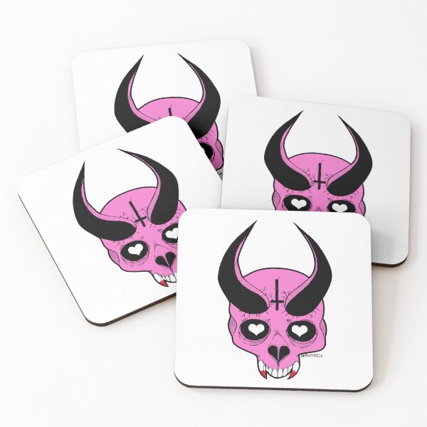 Item preview, Pink Devil Skull  designed and sold by Bat13SJx.