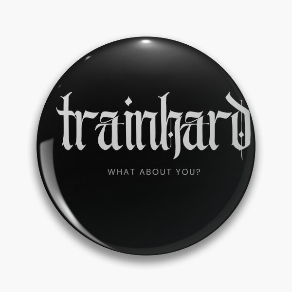 Item preview, Train Hard What About You – Minimal Gothic Gym Shirtv designed and sold by TrainHardCo.