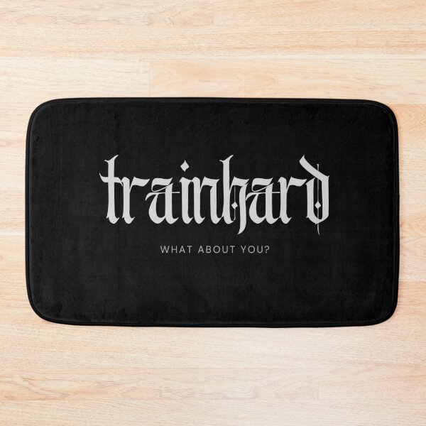 Item preview, Train Hard What About You – Minimal Gothic Gym Shirtv designed and sold by TrainHardCo.
