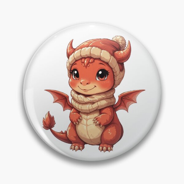 Item preview, Cute Red Winter Dragon designed and sold by DiceWay.