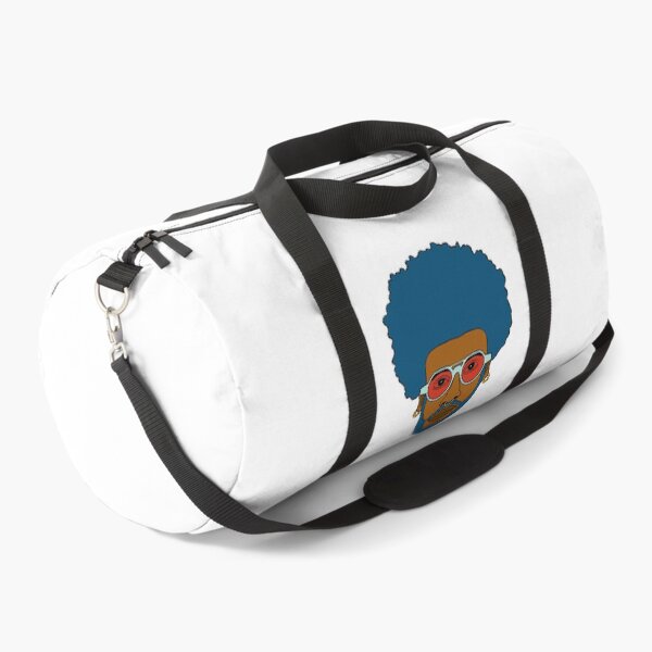 Item preview,  Illustration of a Black Queer Guy with blue afro hair, blue beard, blue glasses and nose piercing. designed and sold by Eric Sintès.