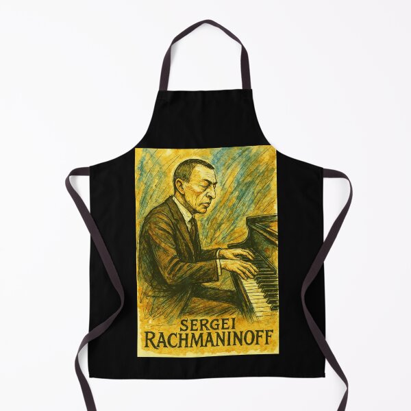 Item preview, Sergei Rachmaninoff Playing Piano designed and sold by Sarcastic designs.