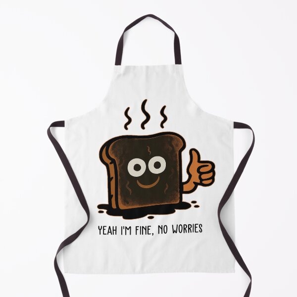 Item preview, Yeah I’m Fine Burnt Toast - Funny Sarcastic Food Humor designed and sold by AimarsKloset.
